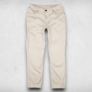 American Tall Chino Pants Men 34x32 Khaki Straight Leg Stretch Classic Timeless